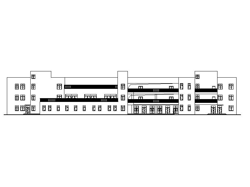 [重庆]现代风格社区幼儿园建筑施工图