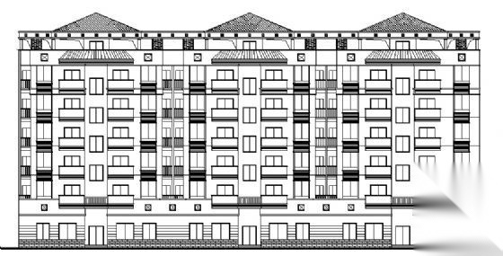 某六层商住楼建筑方案图