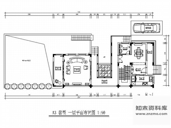 施工图海南原创雅致简欧三层别墅样板房室内装修图含效果