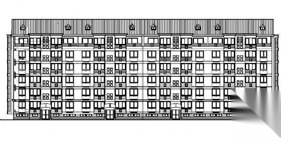 带地下车库的某多层住宅