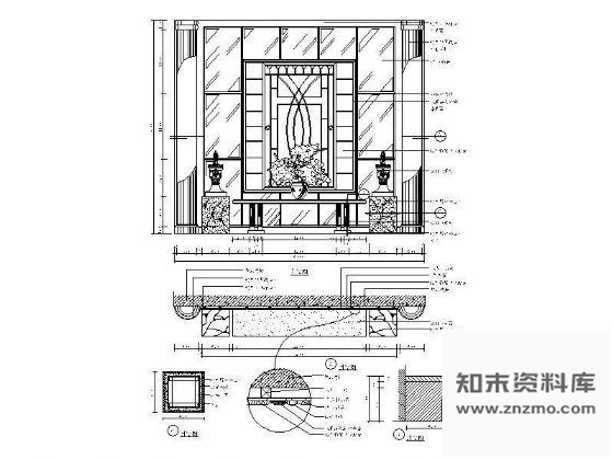 图块/节点现代造型墙详图Ⅰ