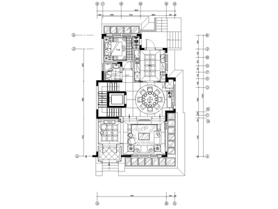 南京郦城联排别墅样板房施工图+方案+效果图