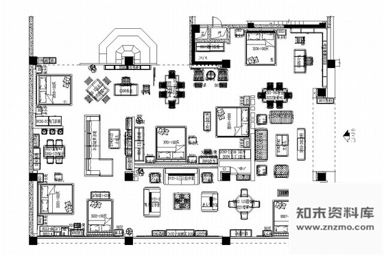 施工图福建家居体验馆内部家具展示店内施工图