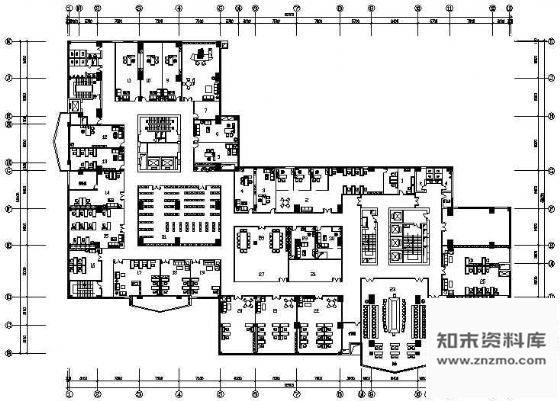 施工图四川某大厦办公室装修图