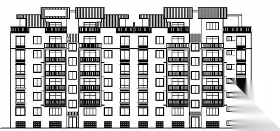 [南溪县]某六层住宅楼建筑施工图（带半地下车库）