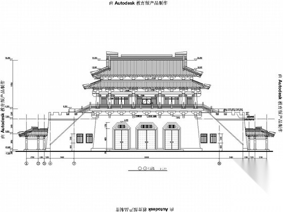 三层公园 古建筑结构 施工图