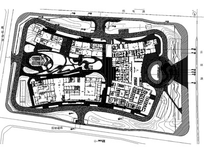 某医疗中心建设项目园林景观工程施工图2020 医院疗养景观