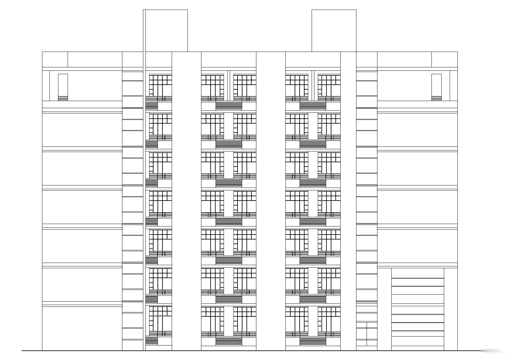 [重庆]西南医院家属区招聘楼建筑工程施工图