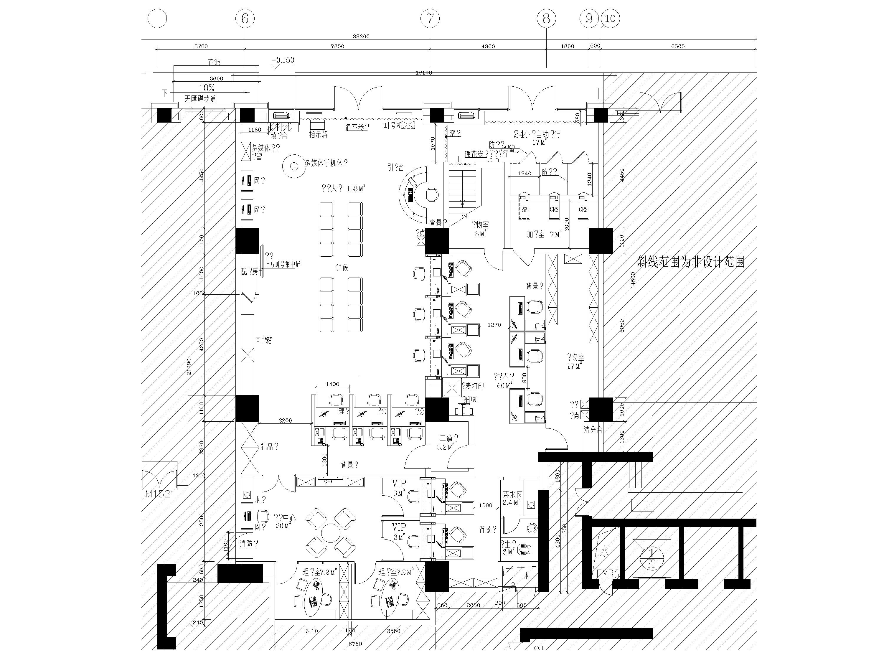 [广东]光大银行490㎡江南分行装修施工图