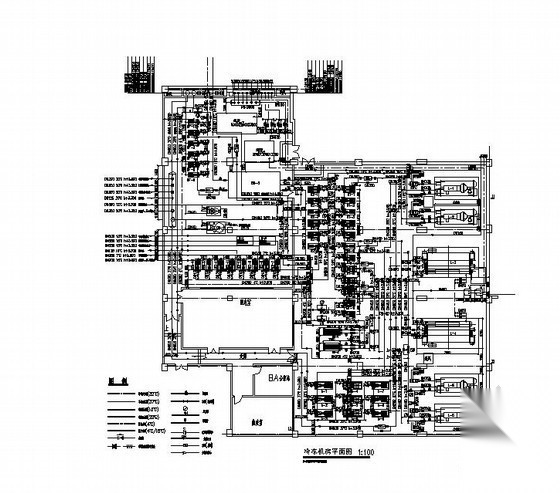 [深圳]医院水蓄冷制冷机房设计图