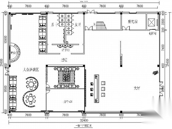 [江西]全资控股照明公司现代办公楼装修施工图（含效果）