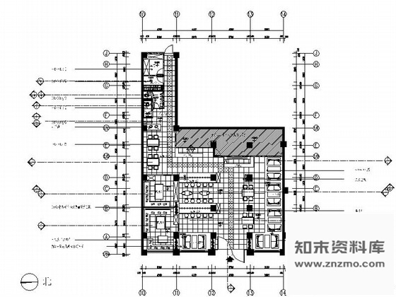 施工图江苏某日式餐厅加盟连锁店装修施工图含效果 日韩料理店