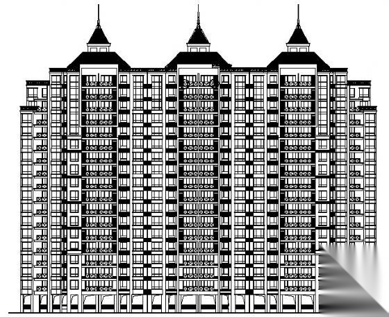 东海花园二期4号楼建筑施工图