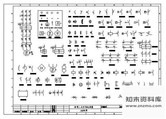 图块/节点CAD电气制图标准图形