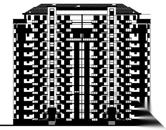 宜兴市某十二层住宅楼建筑施工图