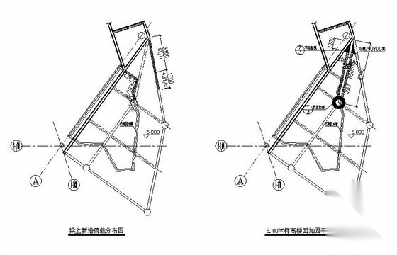 某植物园温室结构加固工程施工图 抗震加固结构