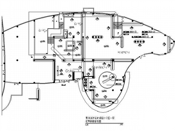 沙发商场二区一层造型隔断设计图