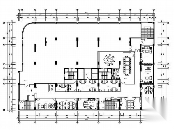 [南京]知名地产有限公司现代总部办公楼装修施工图（含效...