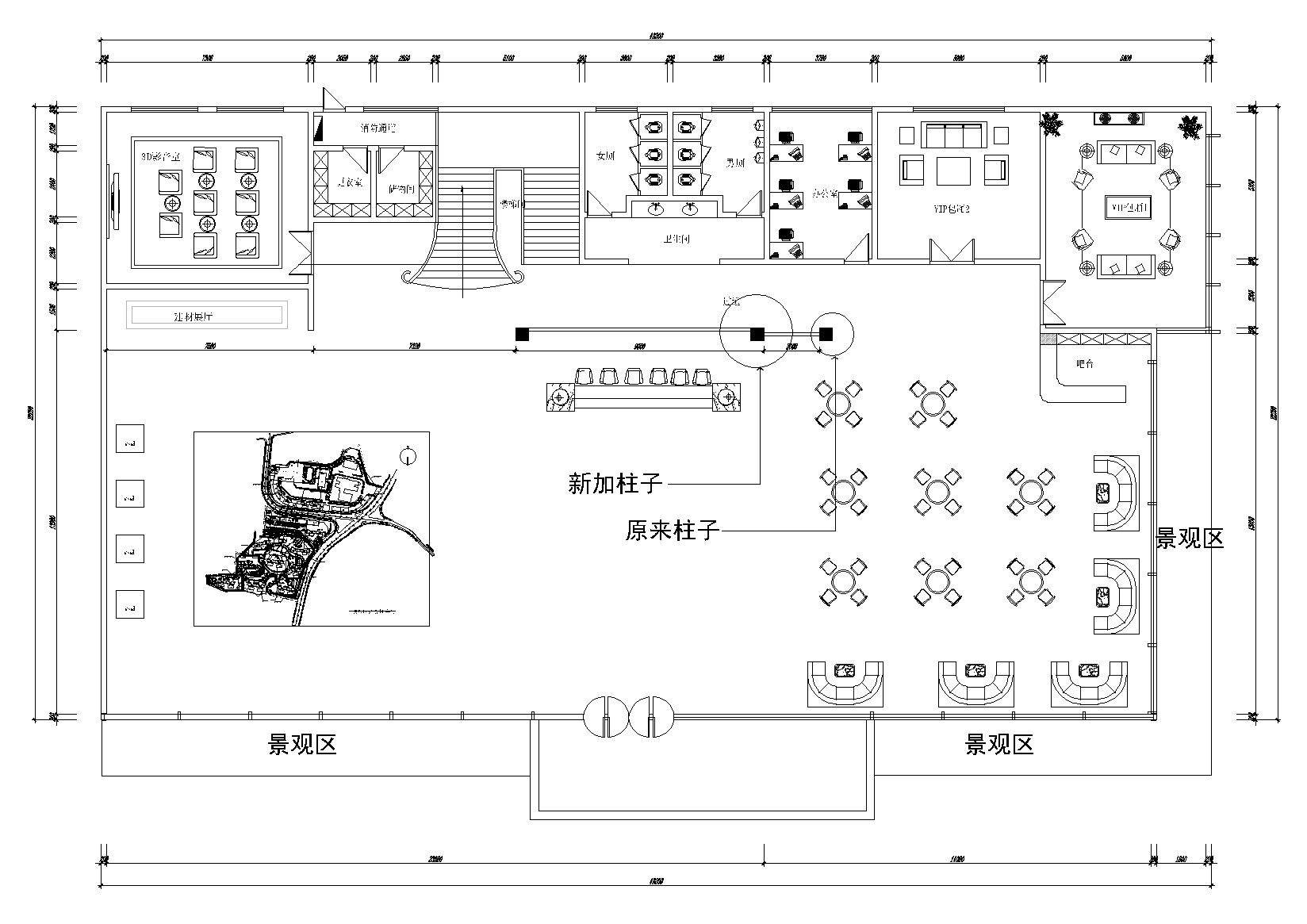 ​[福建]安溪万城壹号售楼处施工图+效果图