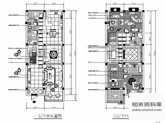 施工图武汉四层别墅设计图