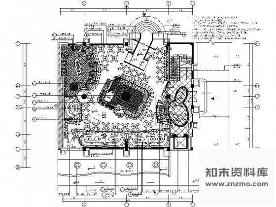 施工图香港某大师设计皇家酒吧局部装修图