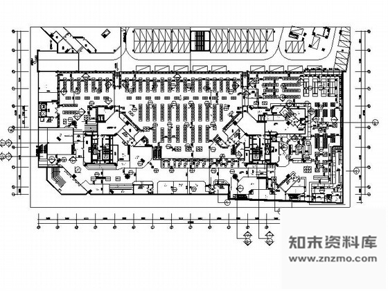 施工图深圳地下百货商场超市室内装修图