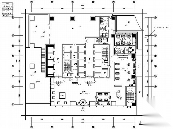 [南通]首家5A级国际贸易中心高档办公楼装修施工图（含...