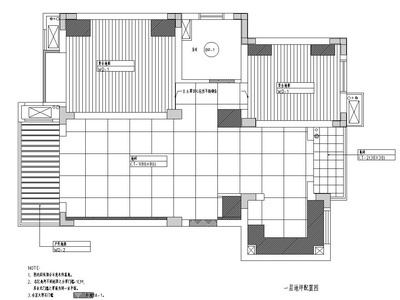 欧式简约风格国际花园样板房装修施工图设计 平层