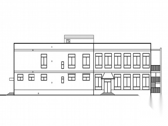 [湖北]某职业技术学院培训中心-餐饮中心建筑施工图