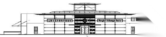 某汽车展厅建筑方案图