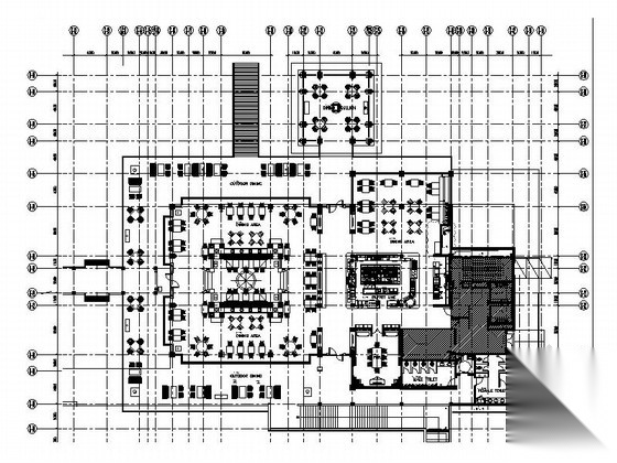 [云南]异域风情特色休闲度假餐厅CAD施工图（含效果图）