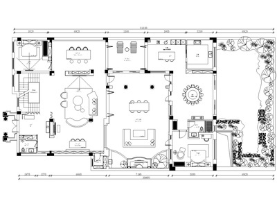 [浙江]杭州800m²现代轻奢别墅施工图_效果图