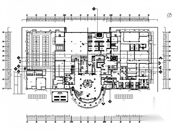 [内蒙古]物流园区豪华欧式体育休闲会所室内装修施工图（...