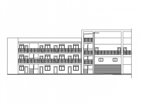 [长沙]某小区车库、管理用房建筑施工图