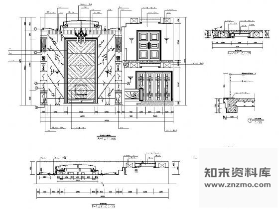 图块/节点豪华别墅客厅装修详图