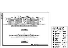 CAD老年公园E围墙图纸