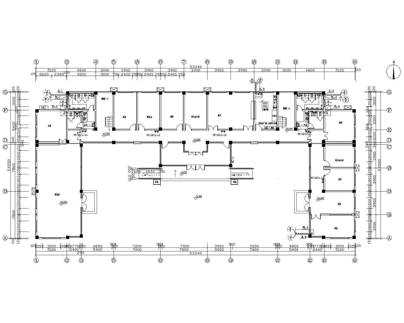 村委会办公大楼给排水系统设计图纸 建筑给排水