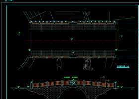 望月桥CAD景观图纸