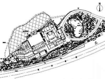 某度假村绿化方案平面图