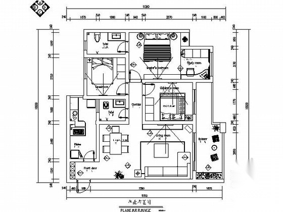 90平米现代三居装修图（含效果） 平层