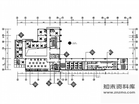 施工图会所休闲娱乐区室内装修图