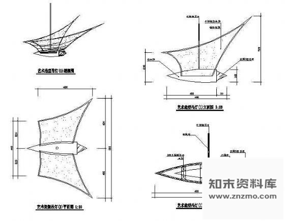 图块/节点艺术吊灯