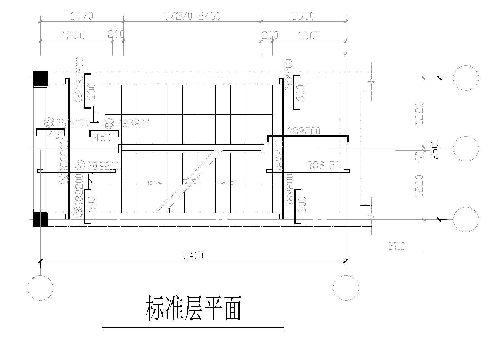 五层带阁楼砖混住宅楼结构施工图纸