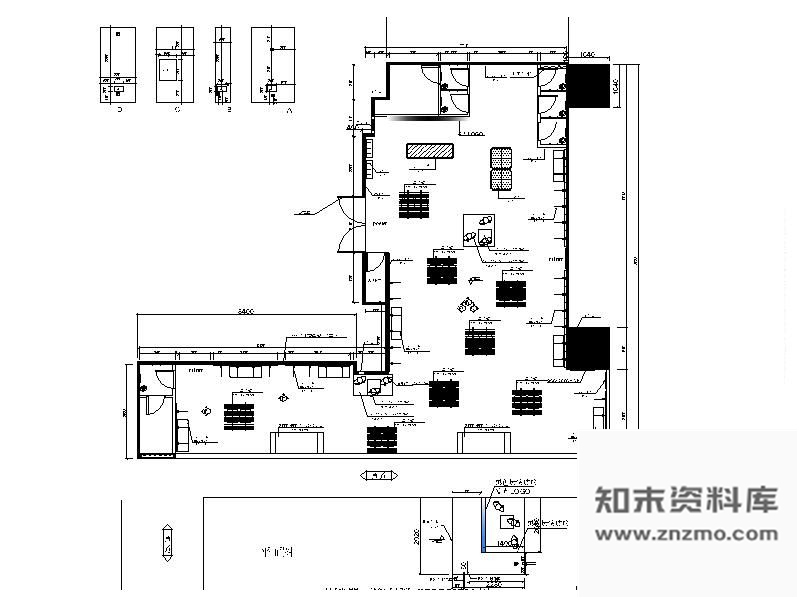 施工图北京某商场ONLY店装修图(含效果)