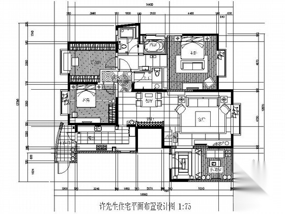 [东莞]三居室雅居装修图（含施工实景） 平层