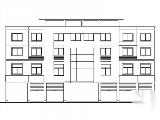 [衢州]某四层农贸综合市场建筑施工图