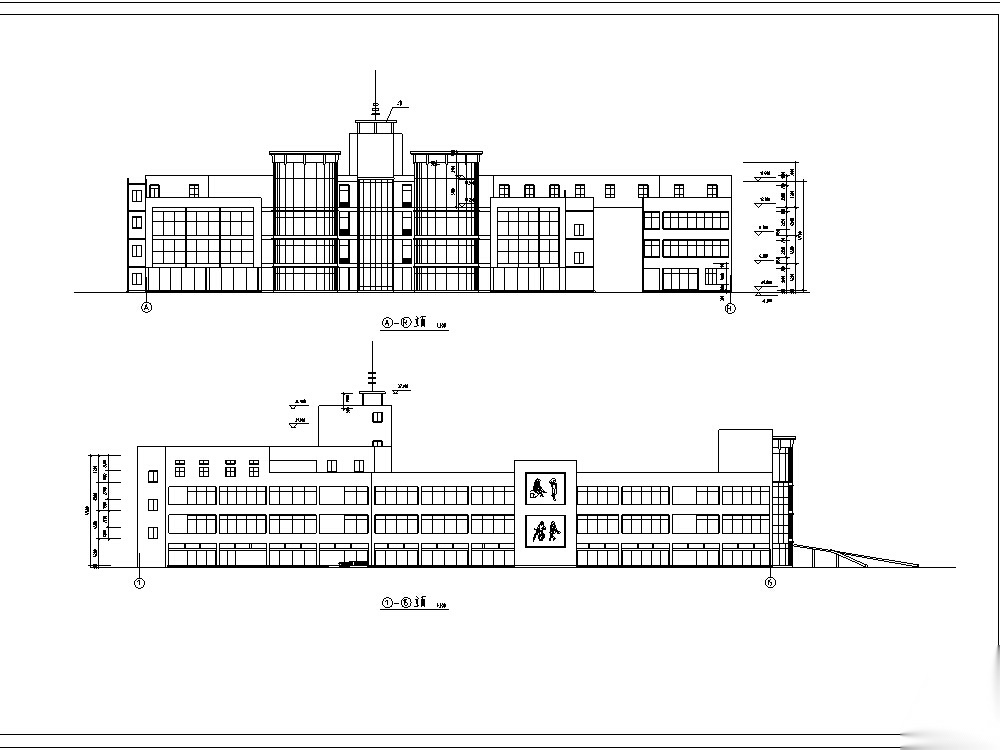 5套商业建筑设计方案CAD