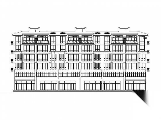 [鹤壁]某六层砖混结构住宅楼建筑施工图