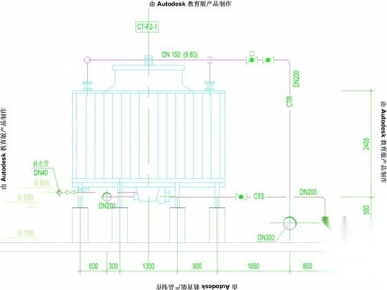 冷却塔布置大样图