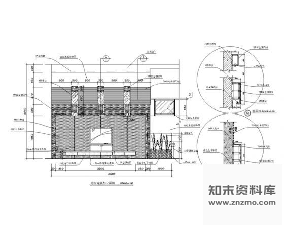 图块/节点电视背景墙详图